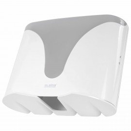 Диспенсер для полотенец EXTRA LAIMA PROFESSIONAL, (Система H2), Z-сложения, белый, ABS-пластик, 609472, 303368