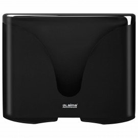 Диспенсер для полотенец EXTRA LAIMA PROFESSIONAL, (Система H2), Z-сложения, черный, ABS-пластик, 609473, 303369