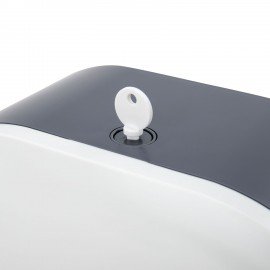 Диспенсер для туалетной бумаги LAIMA PROFESSIONAL SUPER (Система T2), малый, ABS-пластик, белый, 609504