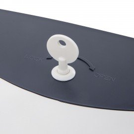 Диспенсер для полотенец в рулонах LAIMA PROFESSIONAL SUPER (H1), механический, ABS-пластик, белый, 609506