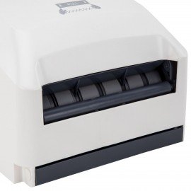 Диспенсер для полотенец в рулонах LAIMA PROFESSIONAL SUPER (H1), механический, ABS-пластик, белый, 609506