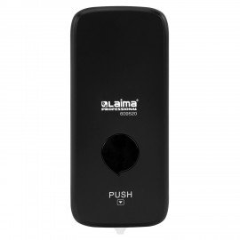 Дозатор для жидкого мыла-пены LAIMA PROFESSIONAL PREMIUM BLACK, НАЛИВНОЙ, 1 л, черный, ABS-пластик, 609520
