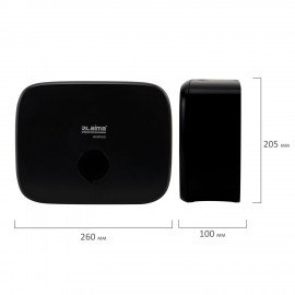 Диспенсер для полотенец LAIMA PROFESSIONAL PREMIUM BLACK (Система H2), Z-сложения, черный, ABS-пластик, 609522