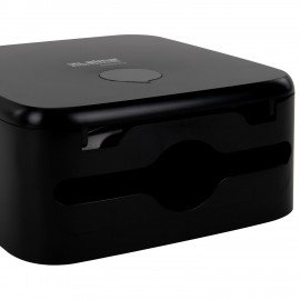 Диспенсер для полотенец LAIMA PROFESSIONAL PREMIUM BLACK (Система H3), V-сложения, черный, ABS-пластик, 609523