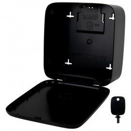 Диспенсер для полотенец LAIMA PROFESSIONAL PREMIUM BLACK (Система H3), V-сложения, черный, ABS-пластик, 609523