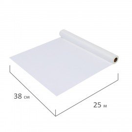 Бумага для выпечки силиконизированная, пергамент 38 см х 25 м, белый, LAIMA, CH, 609584