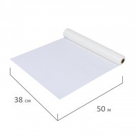 Бумага для выпечки силиконизированная, пергамент 38 см х 50 м, белый, LAIMA, CH, 609586