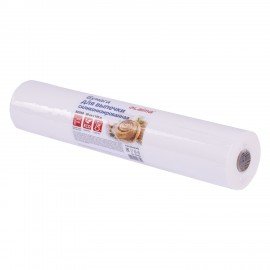 Бумага для выпечки силиконизированная, пергамент 38 см х 100 м, белый, LAIMA, CH, 609588