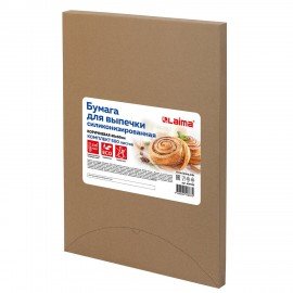 Бумага для выпечки силиконизированная в листах 40 см x 60см КОМПЛЕКТ 500 штук, цвет коричневый, LAIMA, CH, 609590