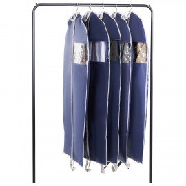 Чехол для одежды на молнии с ручками дорожный 60х100 см, синий, SHAMAANI, 609602