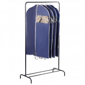 Чехол для одежды на молнии с ручками дорожный 60х100 см, синий, SHAMAANI, 609602