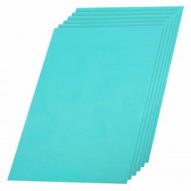 Коврики универсальные 6 шт., 30х45 см, для холодильника, полок, сервировки, бирюзовый, DASWERK, 609606