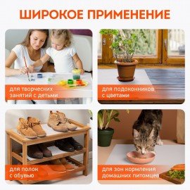 Коврик универсальный в рулоне 50х300см для холодильника, кухонных ящиков, под обувь, DASWERK, 609607