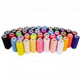Нитки швейные 40/2 200 м, полиэстер, НАБОР 40 цветов, DEVELIA (Девелиа), 609628