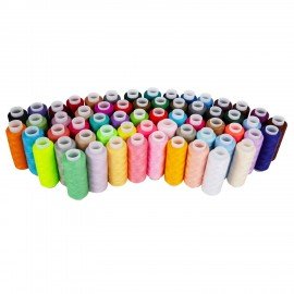Нитки швейные 40/2 200 м, полиэстер, НАБОР 60 цветов, DEVELIA (Девелиа), 609629