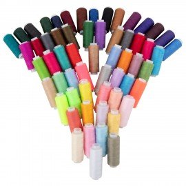 Нитки швейные 40/2 200 м, полиэстер, НАБОР 60 цветов, DEVELIA (Девелиа), 609629