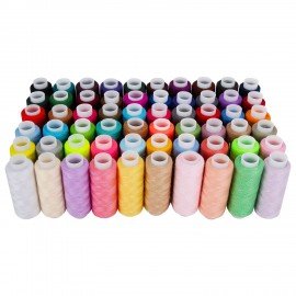 Нитки швейные 40/2 200 м, полиэстер, НАБОР 60 цветов, DEVELIA (Девелиа), 609629