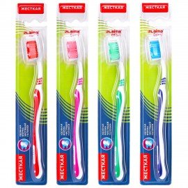 Зубная щетка жесткая, LAIMA DENT WHITENING, 609688