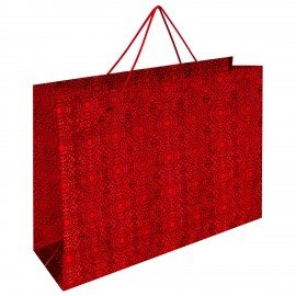 Пакет подарочный (1 шт.) 38x53x16см, "BIG SIZE", голография, ассорти 3 цвета, ЗОЛОТАЯ, 609730