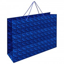Пакет подарочный (1 шт.) 38x53x16см, "BIG SIZE", голография, ассорти 3 цвета, ЗОЛОТАЯ, 609730