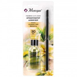Ароматизатор диффузор с палочками 30мл МЕЛОДИЯ "Душистая ваниль", 609789