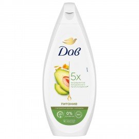 Крем-гель для душа 250 мл, DOVE "Масло авокадо и экстракт календулы", питательный,