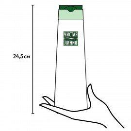 Шампунь-бальзам 2 в 1, 400 мл, ЧИСТАЯ ЛИНИЯ "Хлопковое молочко", мицеллярный