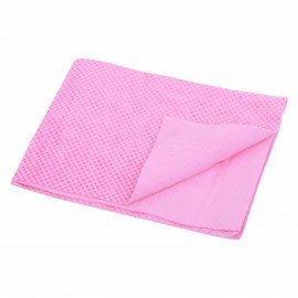 Салфетка протирочная 3D-СУПЕРВПИТЫВАЮЩАЯ PVA замша 43x32 см в тубе розовая LAIMA HOME, 609973