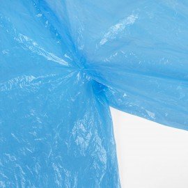 Дождевик-плащ синий на кнопках полиэтиленовый, универсальный размер 120x80 см, SHAMAANI (ШАМААНИ), 610929