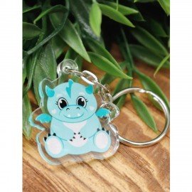 Брелок-подвеска акриловый, 4х3 см, АССОРТИ