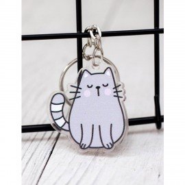 Брелок-подвеска акриловый, 4х3 см, АССОРТИ