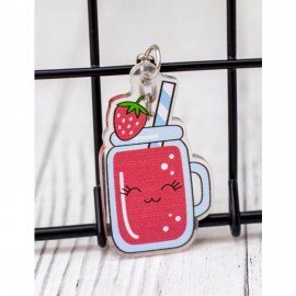 Брелок-подвеска акриловый, 4х3 см, АССОРТИ