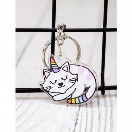 Брелок-подвеска акриловый, 4х3 см, АССОРТИ