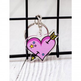 Брелок-подвеска акриловый, 4х3 см, АССОРТИ