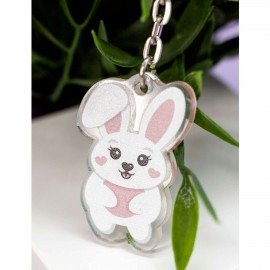 Брелок-подвеска акриловый, 4х3 см, АССОРТИ