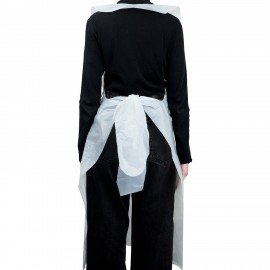 Фартуки полиэтиленовые, КОМПЛЕКТ 50шт, одноразовые, УЛЬТРА, 81х125, 30мкм, ELEGREEN,, ФКб-Пэ81/125УлП