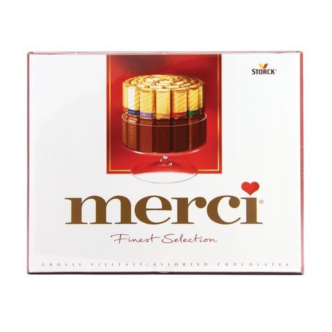 Конфеты MERCI ассорти из молочного и темного шоколада, 250 г, ГЕРМАНИЯ, 015409-35