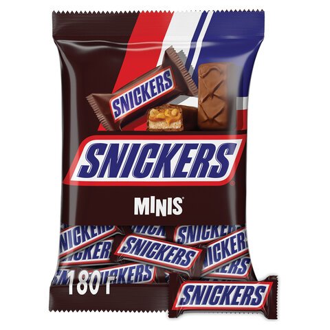 Батончики шоколадные мини SNICKERS "Minis", 180 г, 2264