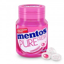 Жевательная резинка MENTOS Pure Fresh "Тутти-Фрутти" с экстрактом зеленого чая, 54 г, 39248