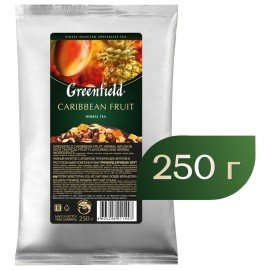 Чай листовой GREENFIELD "Caribbean Fruit" фруктовый (манго/ананас) 250 г, 1144-15
