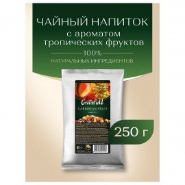 Чай листовой GREENFIELD "Caribbean Fruit" фруктовый (манго/ананас) 250 г, 1144-15
