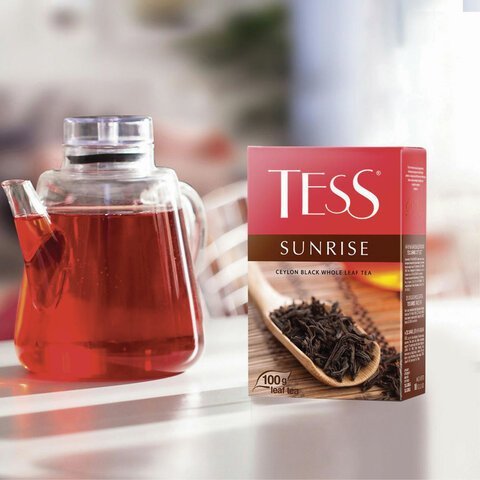Чай TESS "Kenya" черный кенийский, 100 пакетиков в конвертах по 2 г, 1264-09