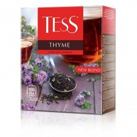 Чай TESS "Thyme" черный с чабрецом и цедрой лимона, 100 пакетиков в конвертах по 2 г, 1185-09
