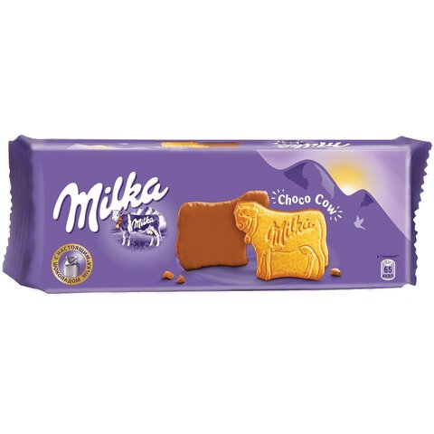 Печенье MILKA (Милка), сдобное, покрытое молочным шоколадом, 200 г, 67732