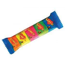 Жевательная резинка LOVE IS ассорти вкусов, 21 г (5 штук по 4,2 г), 70471