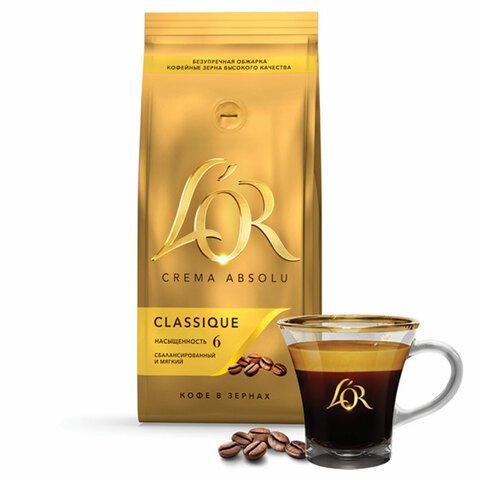 Кофе в зернах L’OR "Crema Absolu Classique" 1 кг, 8051298