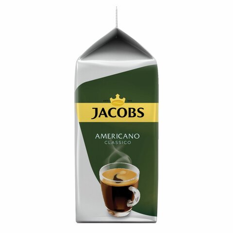 Кофе в капсулах JACOBS "Americano Classico" для кофемашин Tassimo, 16 порций, ГЕРМАНИЯ, 4000857