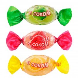 Карамель леденцовая ЯШКИНО с соком малины, яблока, лимона, 500 г, ВК283