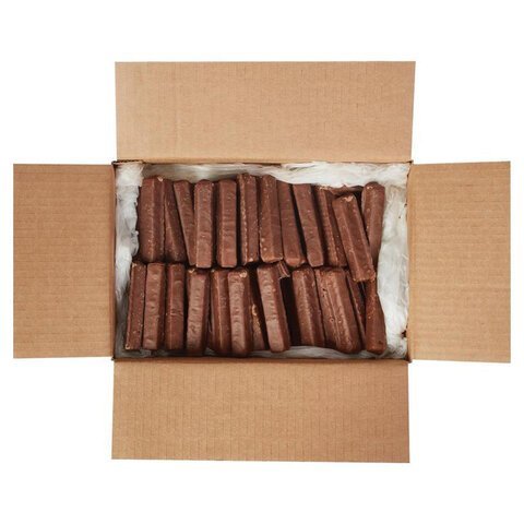 Вафли ЯШКИНО с начинкой из какао в молочно-шоколадной глазури, гофрокороб 2 кг, ЯВ240
