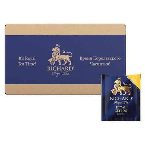 Чай RICHARD "Royal Ceylon" черный цейлонский, 200 пакетиков в конвертах по 2 г, 100182